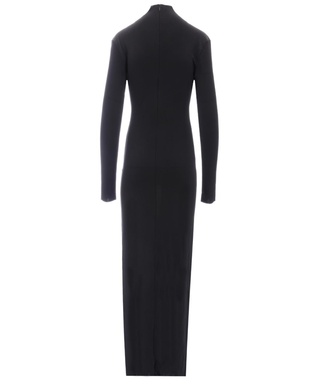 KHAITE Черное вискозное повседневное платье, фото 2