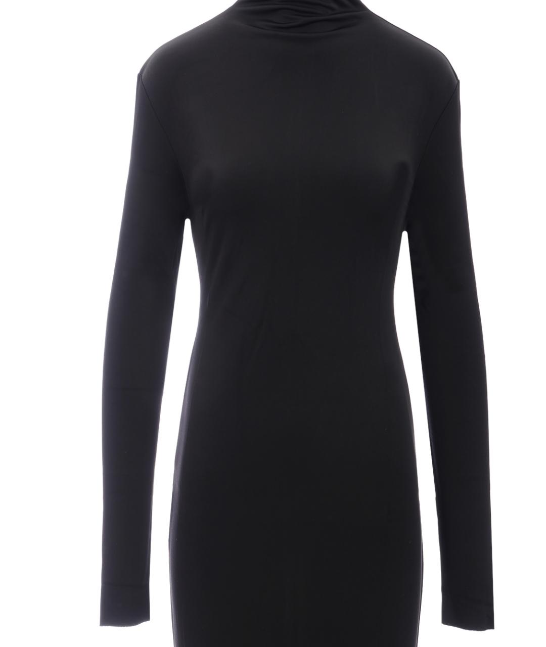 KHAITE Черное вискозное повседневное платье, фото 3