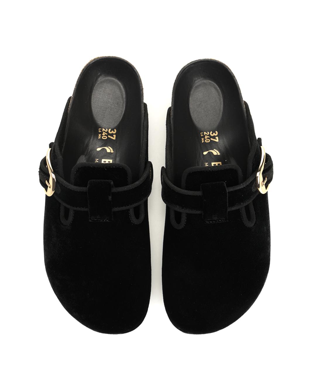 BIRKENSTOCK Черные текстильные сабо, фото 5