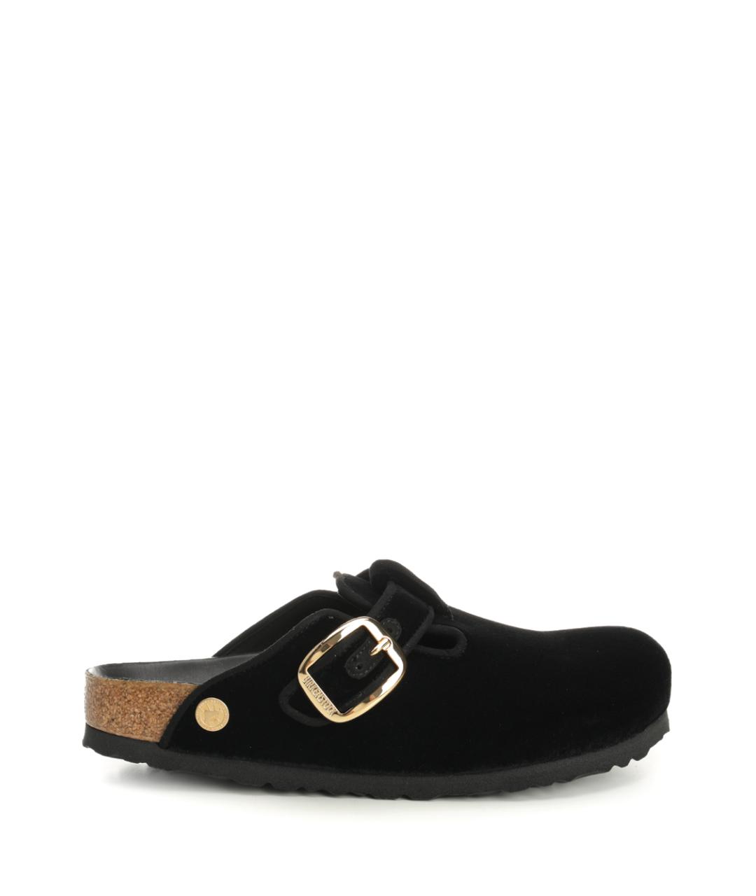 BIRKENSTOCK Черные текстильные сабо, фото 1