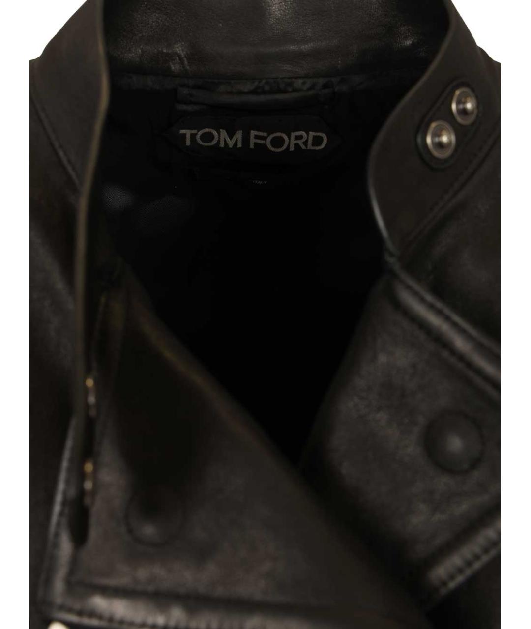 TOM FORD Черная кожаная куртка, фото 6