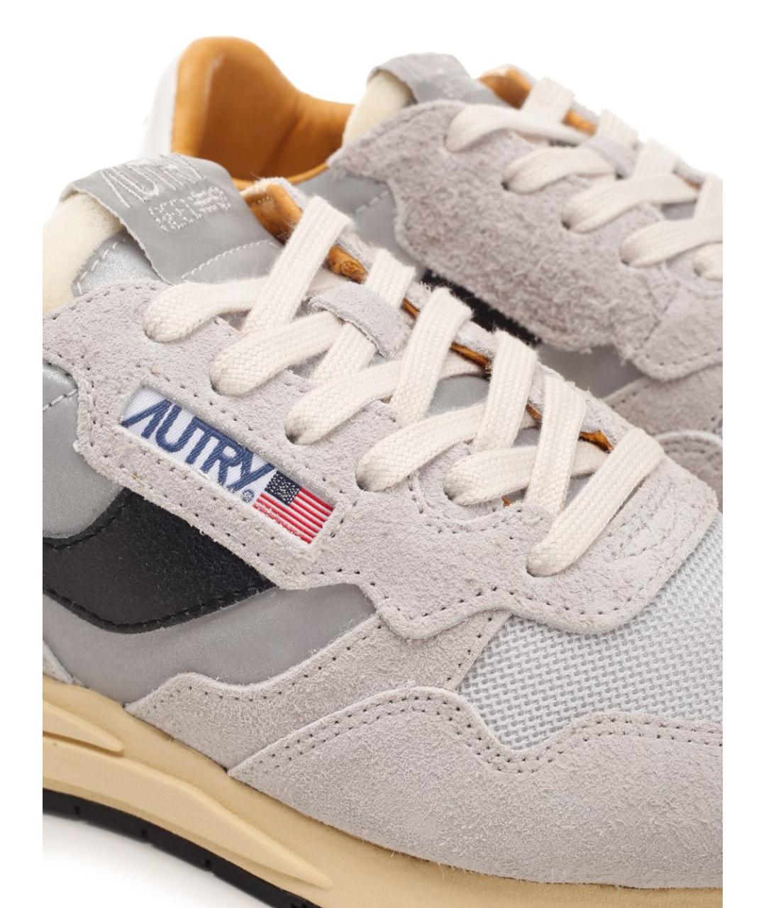 AUTRY Серые замшевые кроссовки, фото 5