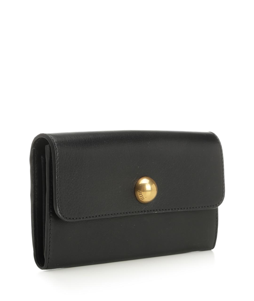 Ami Paris Черный кожаный кошелек, фото 2