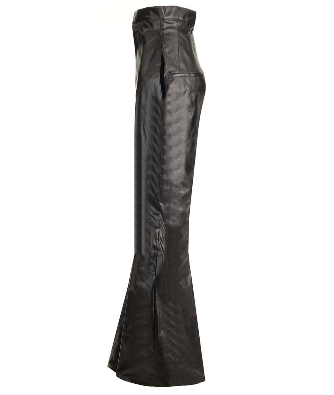 RICK OWENS Черные хлопковые прямые брюки, фото 3