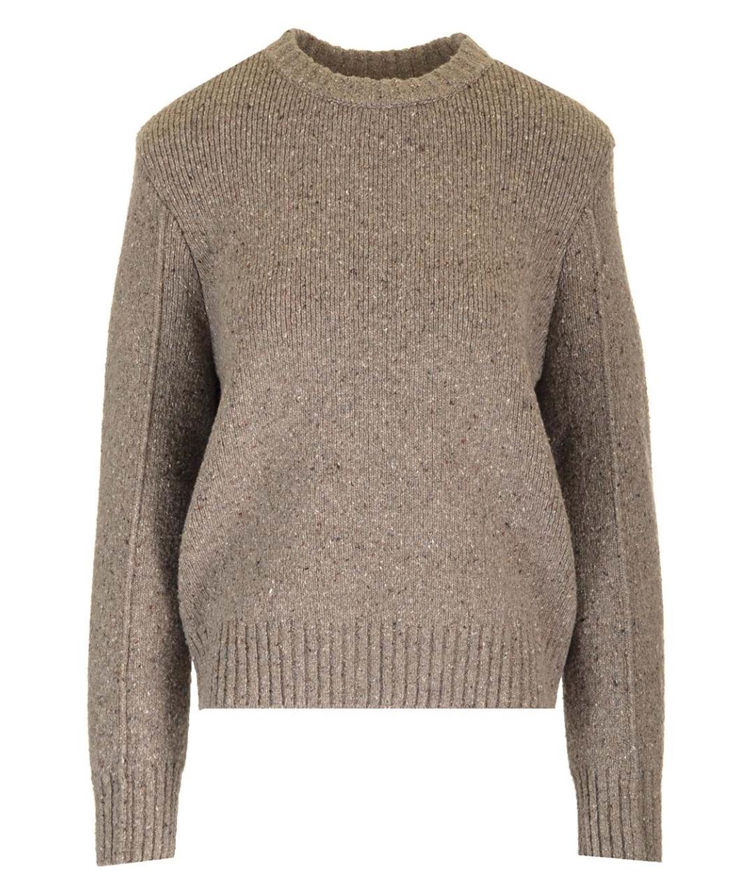 BOTTEGA VENETA Бежевый шерстяной джемпер / свитер, фото 1
