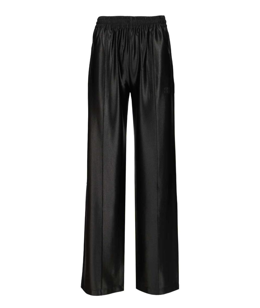 ALEXANDER WANG Черные полиэстеровые прямые брюки, фото 1