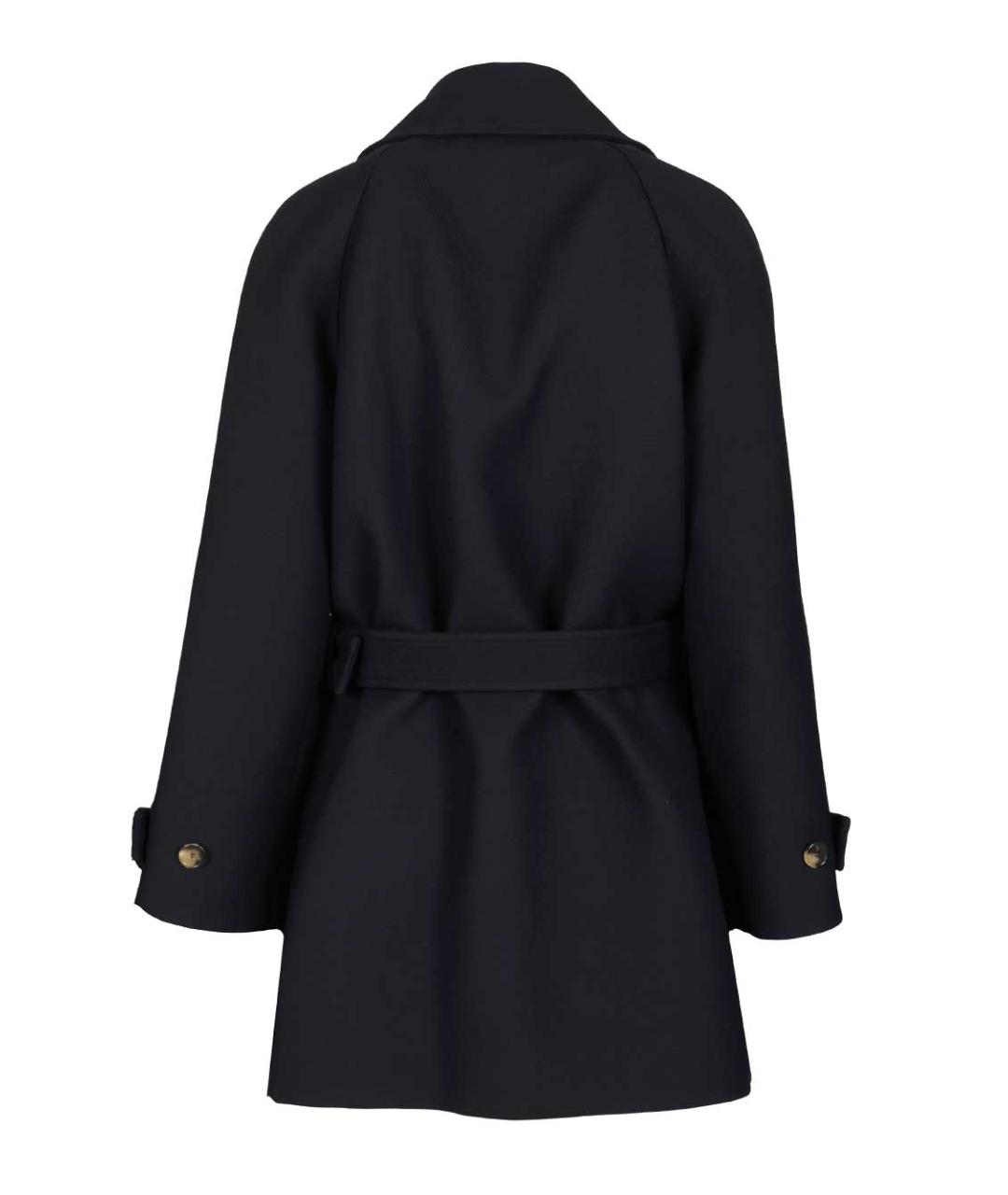 LOEWE Темно-синее шерстяное пальто, фото 2