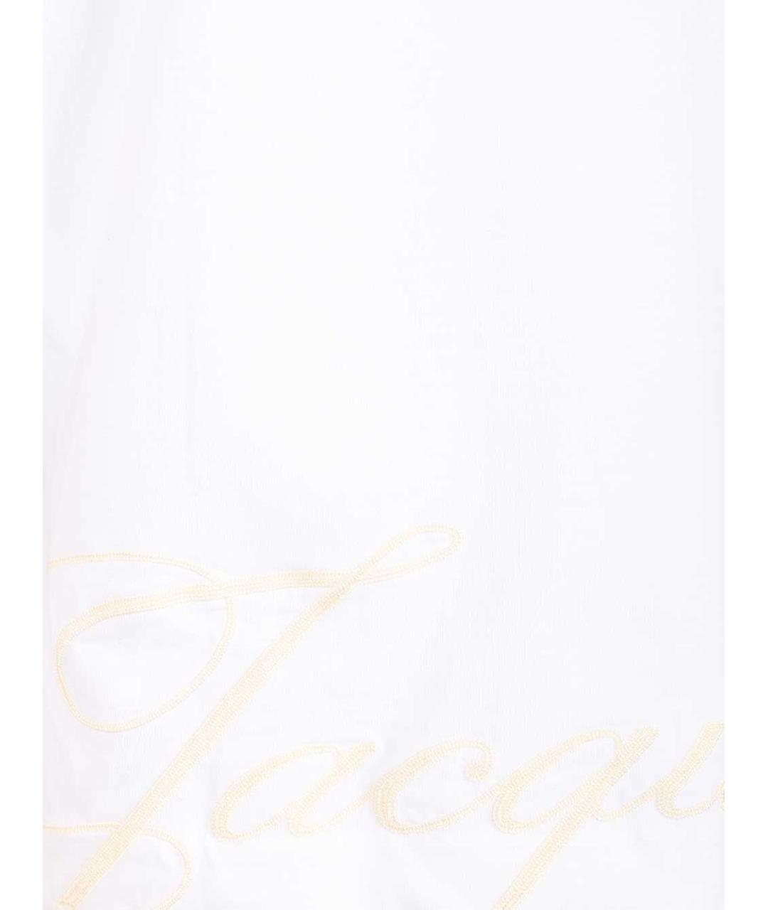 JACQUEMUS Белая хлопковая футболка, фото 4
