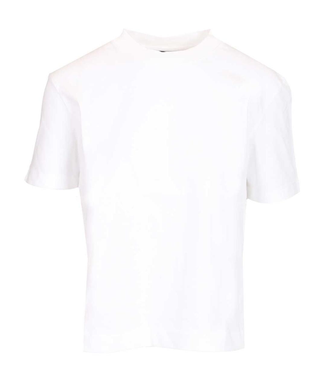 JACQUEMUS Белая хлопковая футболка, фото 1