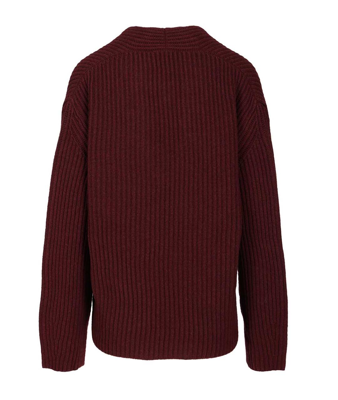 FORTE FORTE Бордовый кашемировый джемпер / свитер, фото 2