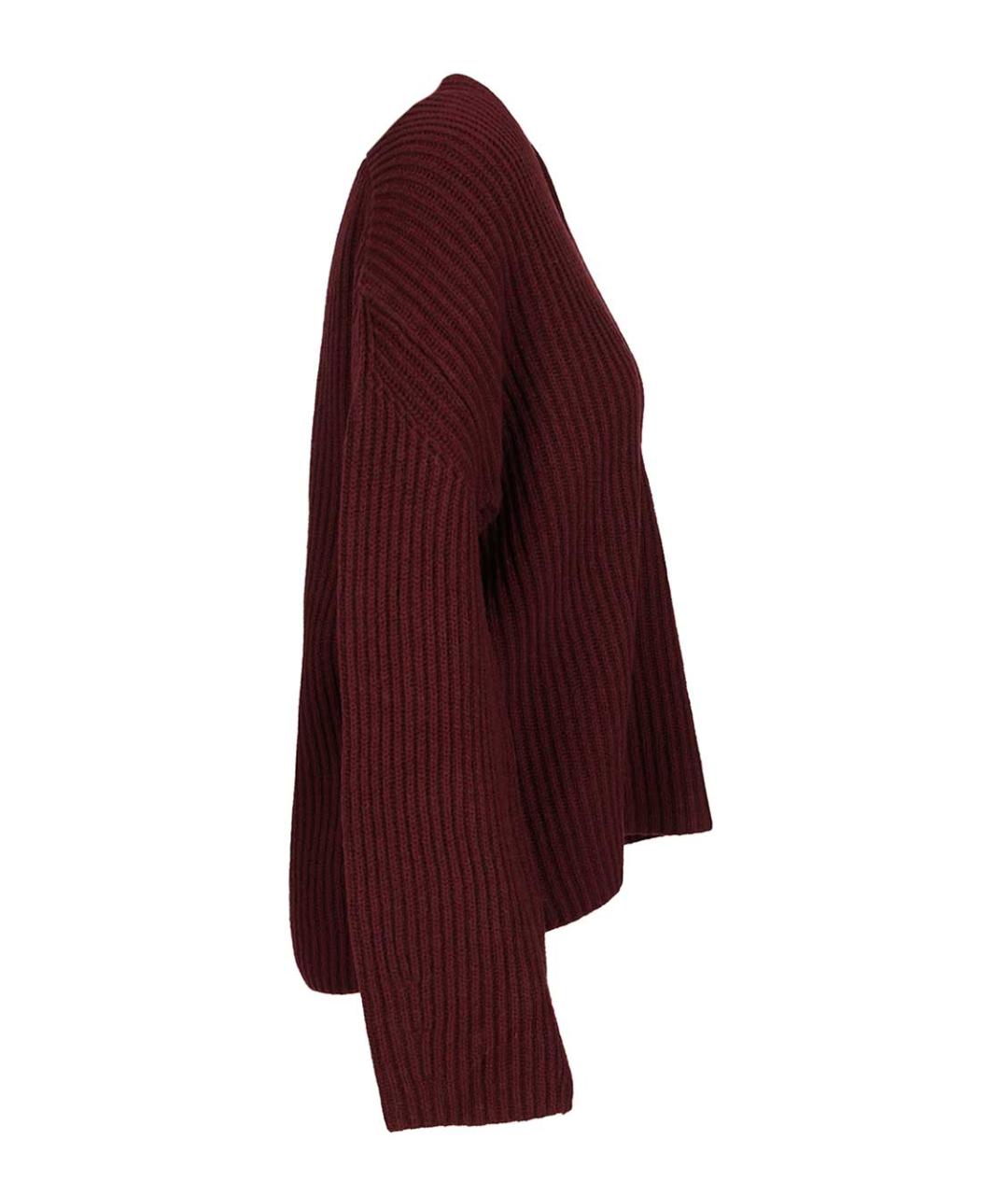 FORTE FORTE Бордовый кашемировый джемпер / свитер, фото 3