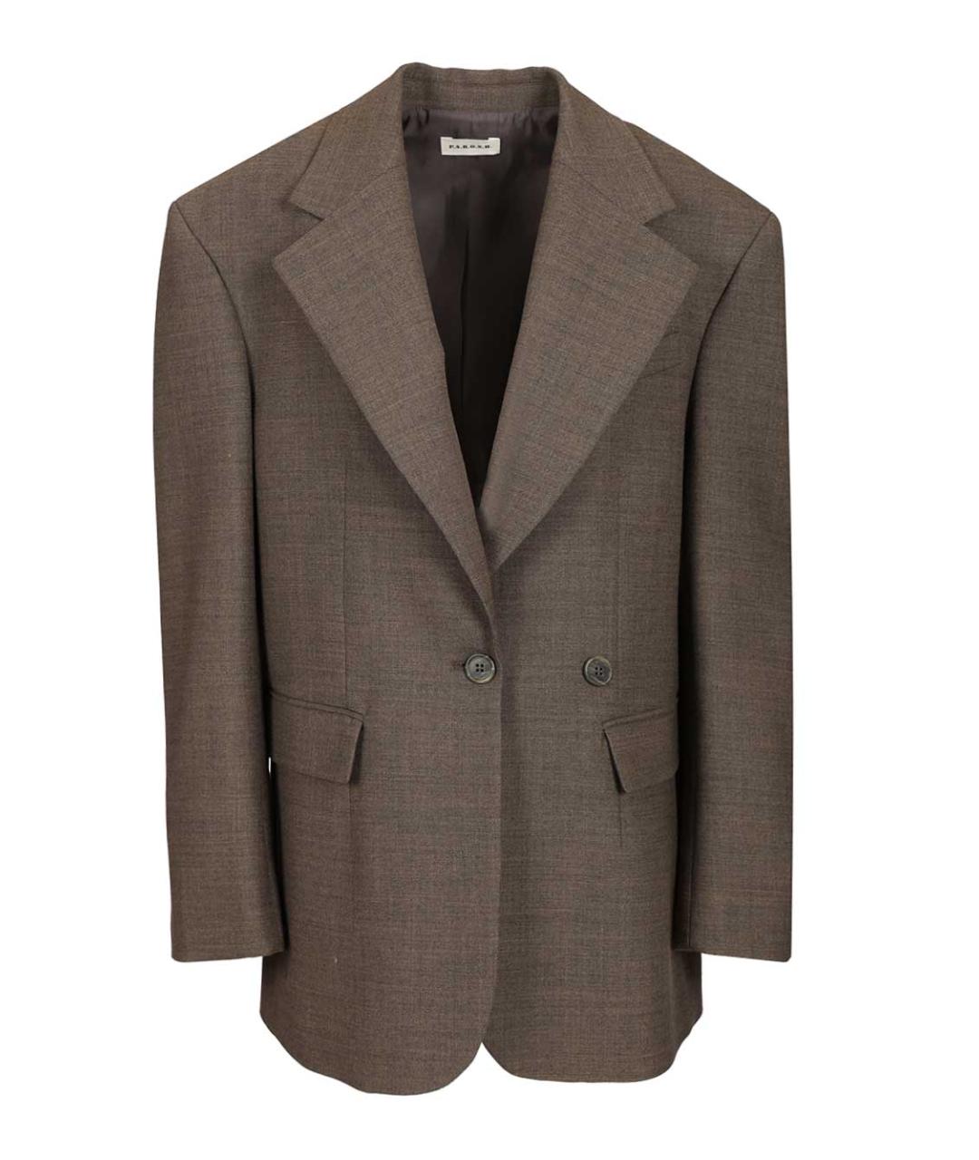 P.A.R.O.S.H. Серый жакет/пиджак, фото 1