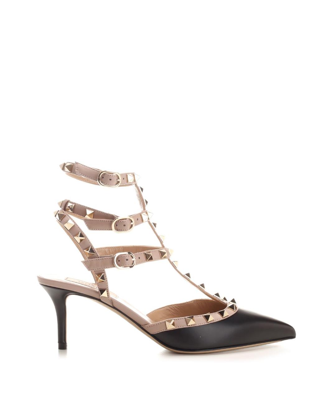 VALENTINO Черные кожаные туфли, фото 1