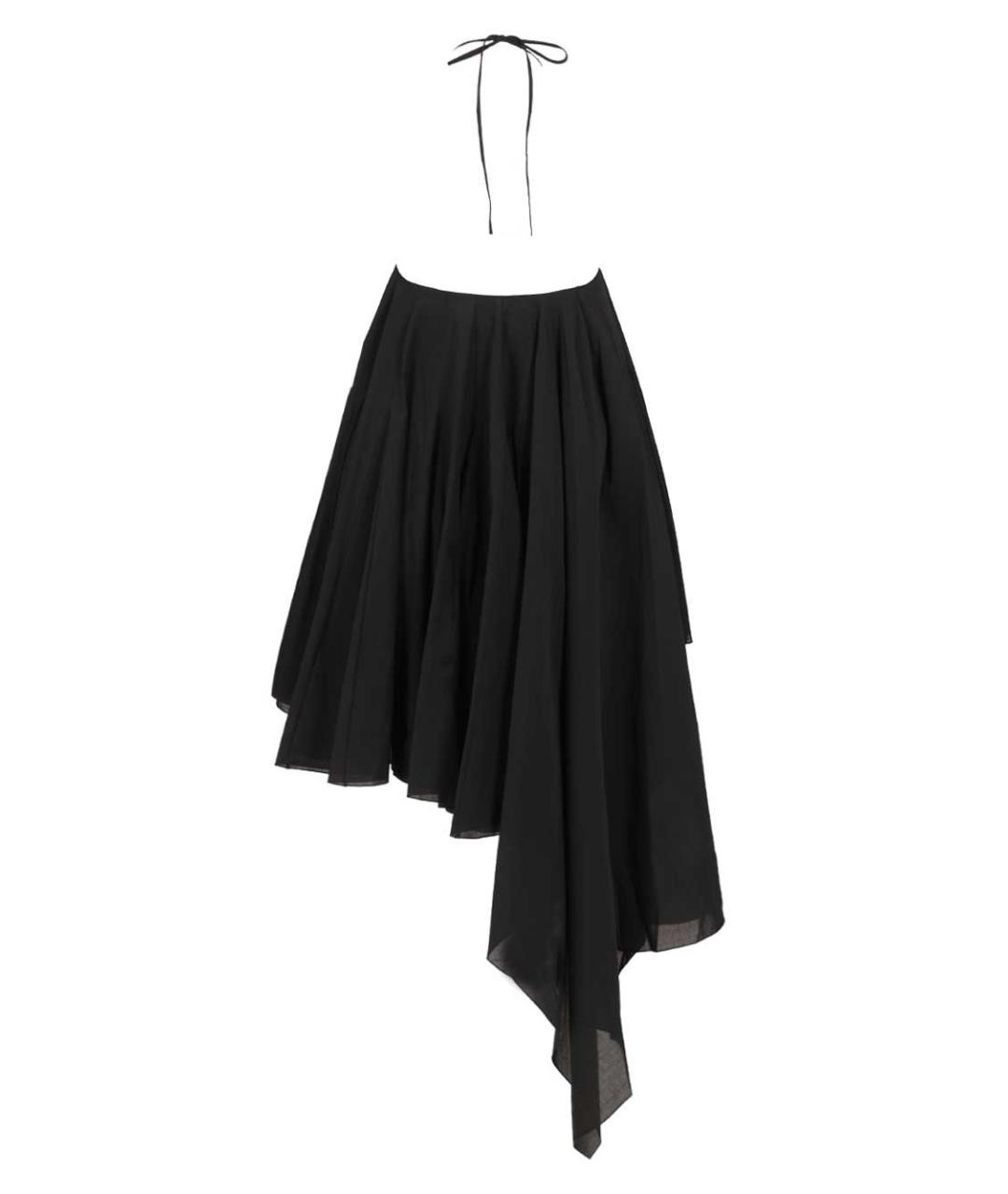 JACQUEMUS Черное хлопковое коктейльное платье, фото 2