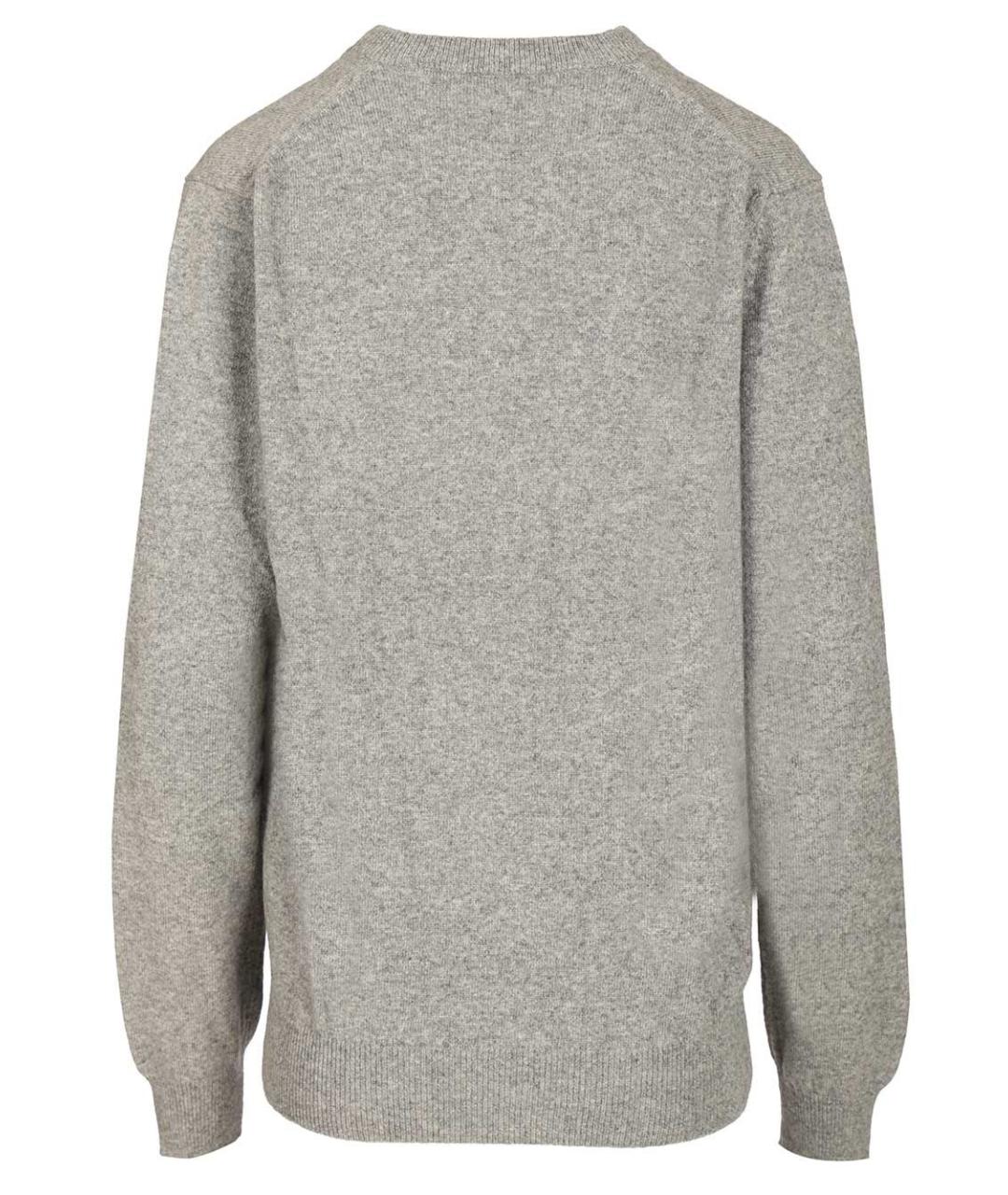 COMME DES GARÇONS PLAY Серый шерстяной джемпер / свитер, фото 2