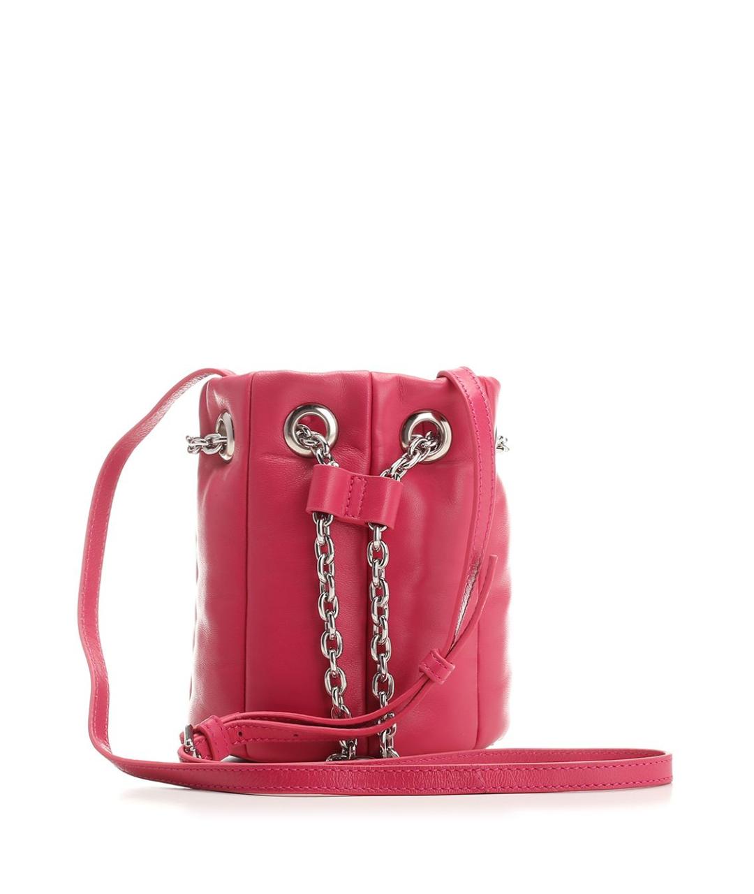 STAND STUDIO Розовая кожаная сумка с короткими ручками, фото 3