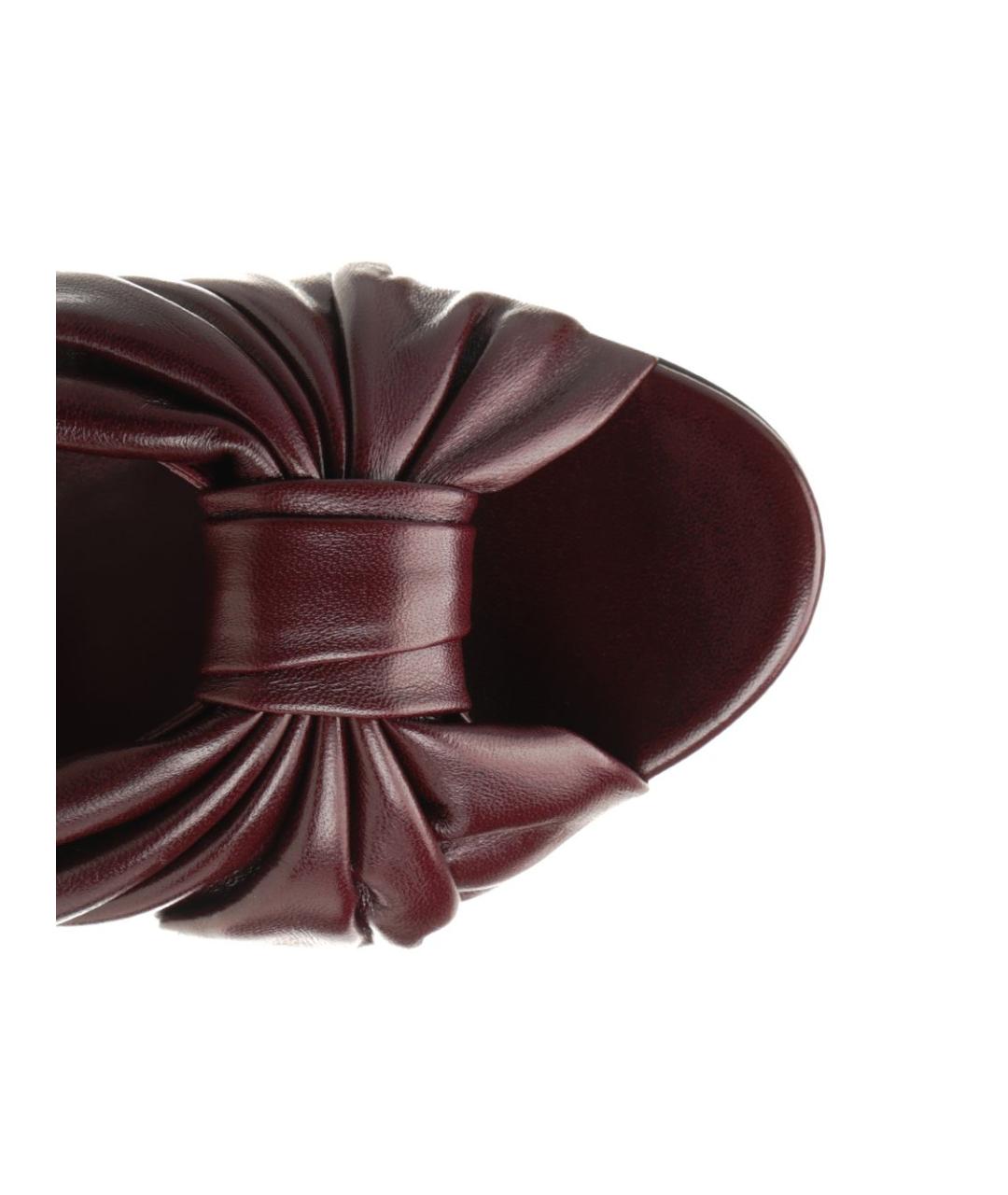 FENDI Коричневые кожаные мюли, фото 4