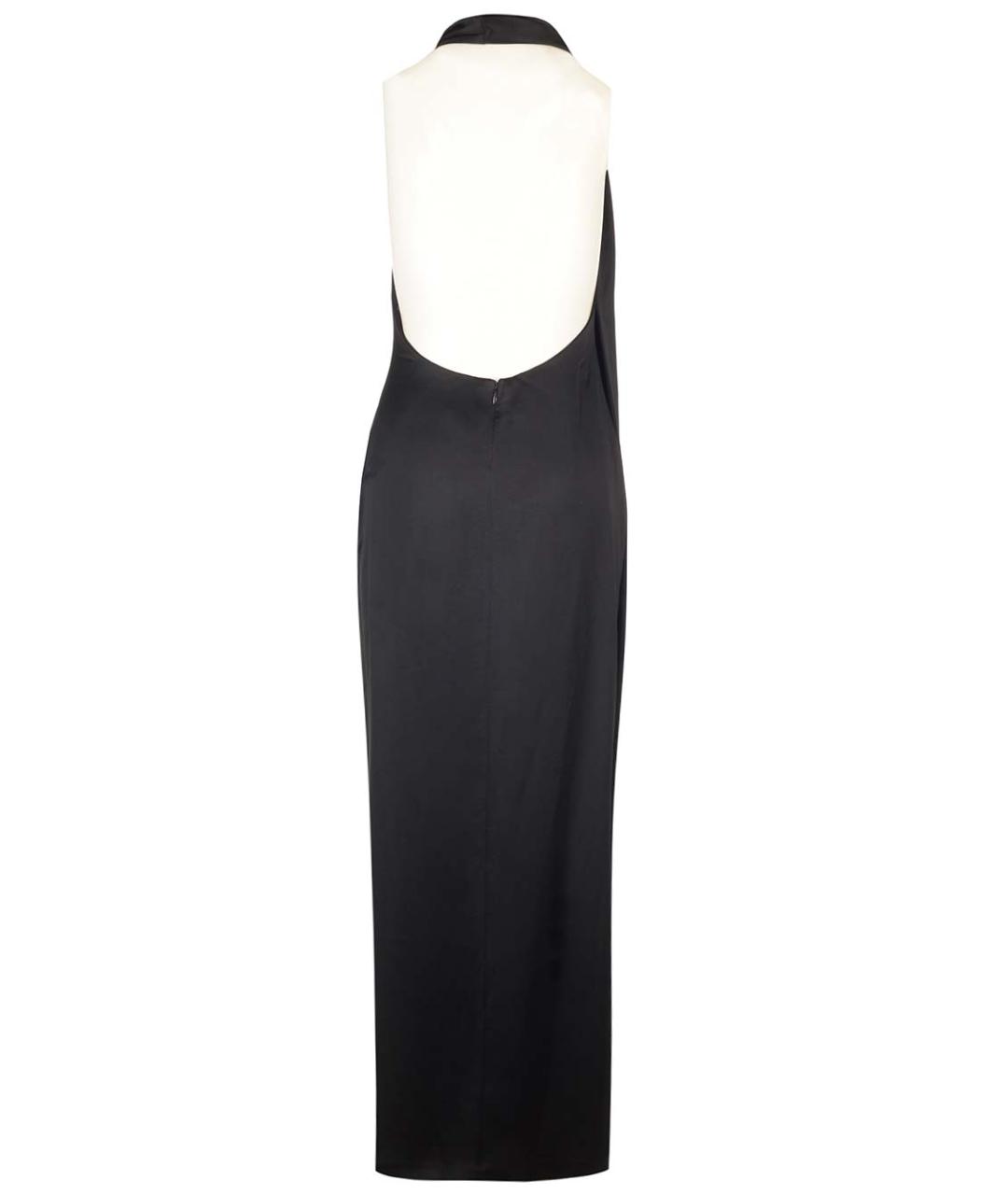 LOEWE Черное полиэстеровое коктейльное платье, фото 2
