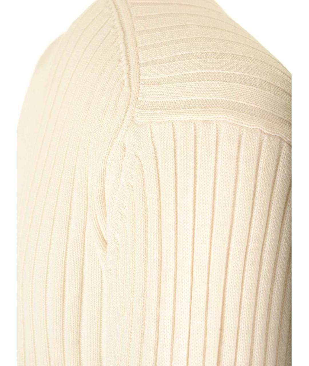 LOULOU STUDIO Белый шелковый джемпер / свитер, фото 5