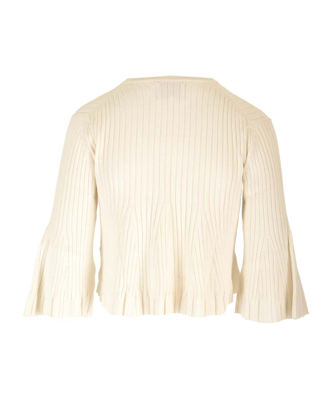 LOULOU STUDIO Белый шелковый джемпер / свитер, фото 2