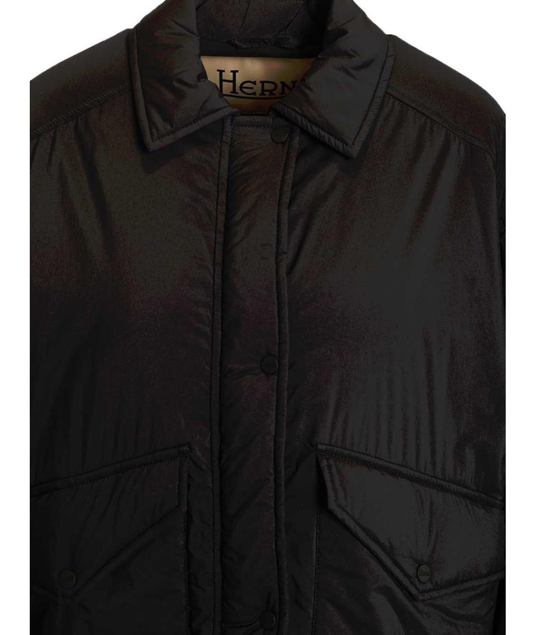 HERNO Черная полиамидовая куртка, фото 4