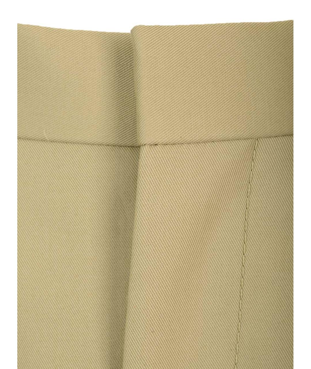 BOTTEGA VENETA Бежевая хлопковая юбка миди, фото 4