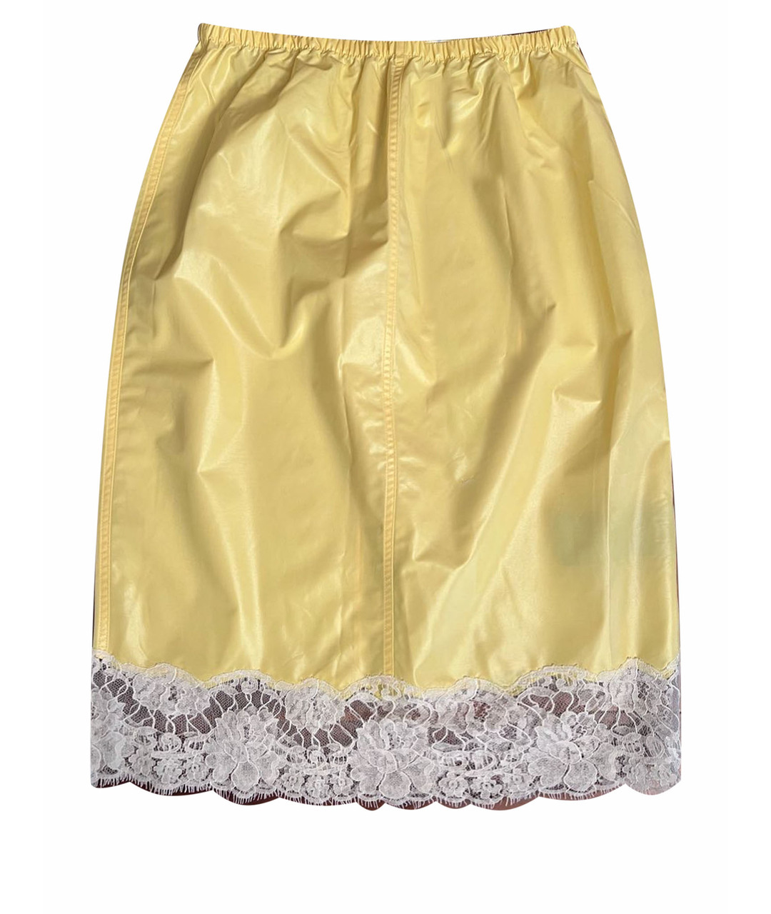 CALVIN KLEIN 205W39NYC Желтая полиамидовая юбка миди, фото 1