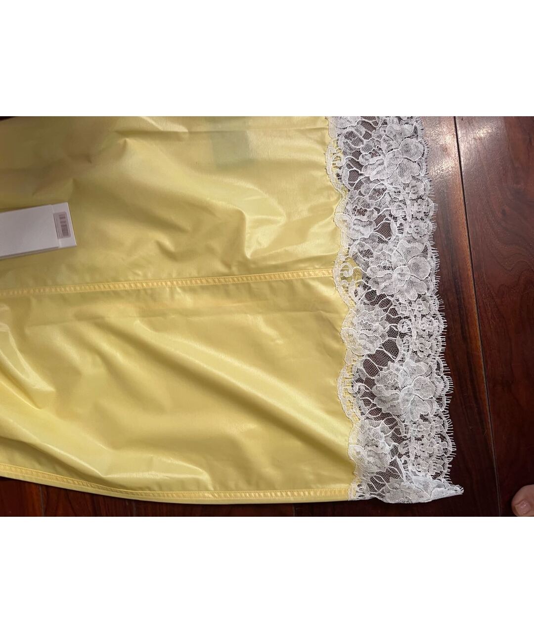 CALVIN KLEIN 205W39NYC Желтая полиамидовая юбка миди, фото 2