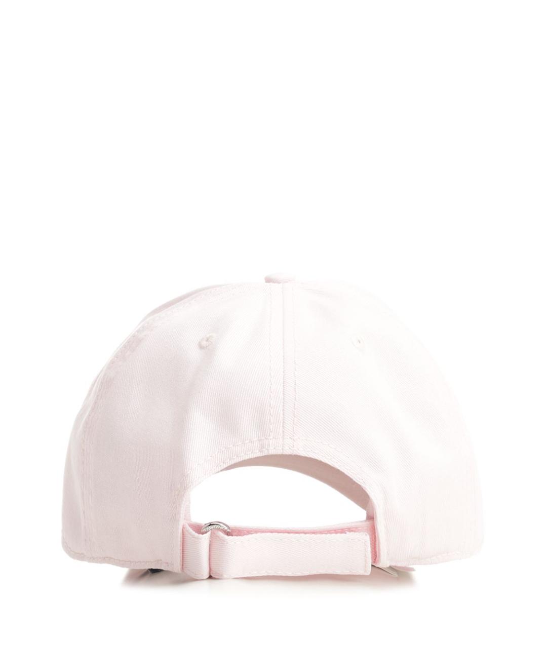 MONCLER Розовая хлопковая кепка, фото 3
