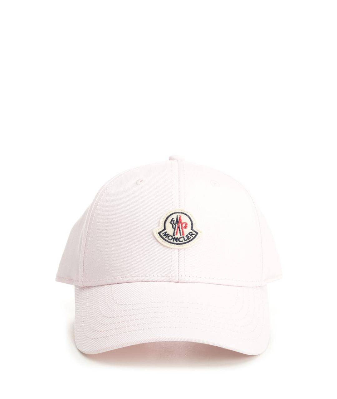 MONCLER Розовая хлопковая кепка, фото 1