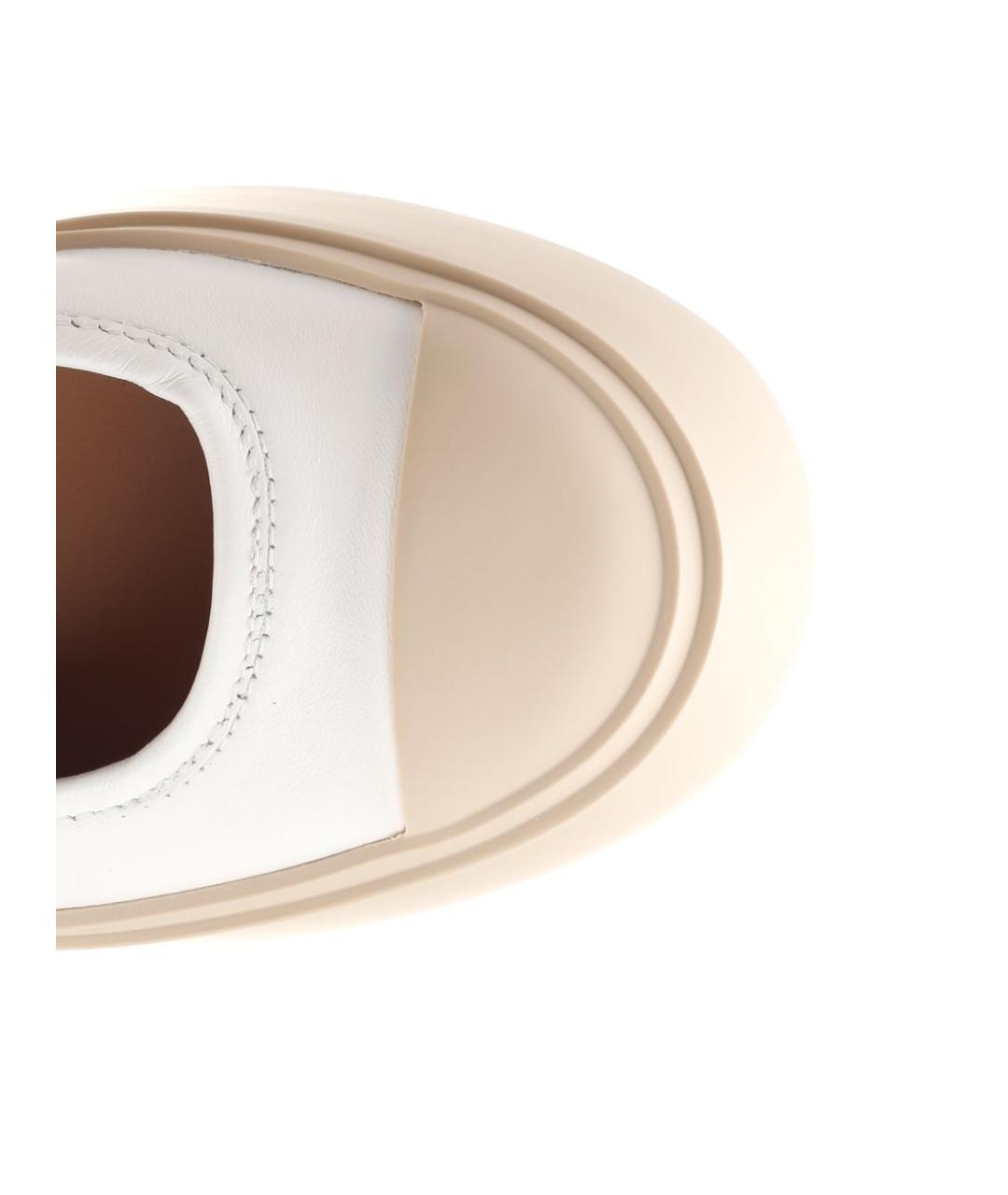 MARNI Белые кожаные балетки, фото 4