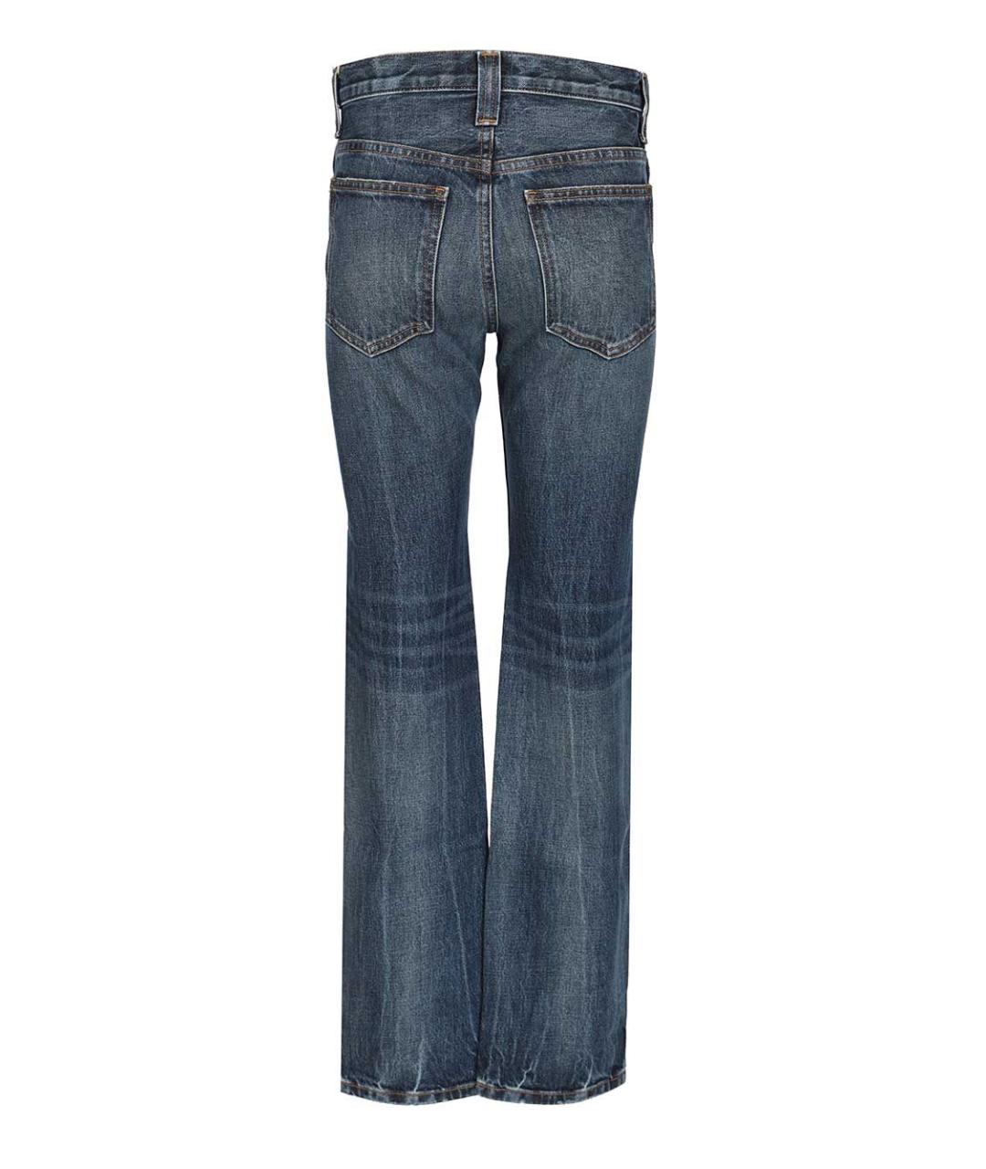 KHAITE Синие хлопковые прямые джинсы, фото 2