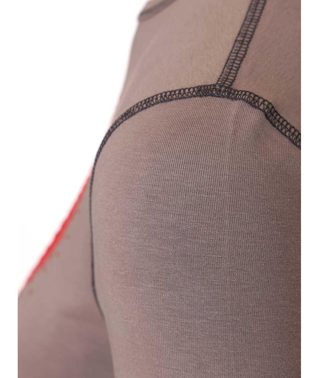 DIESEL Серая хлопко-эластановая футболка, фото 5