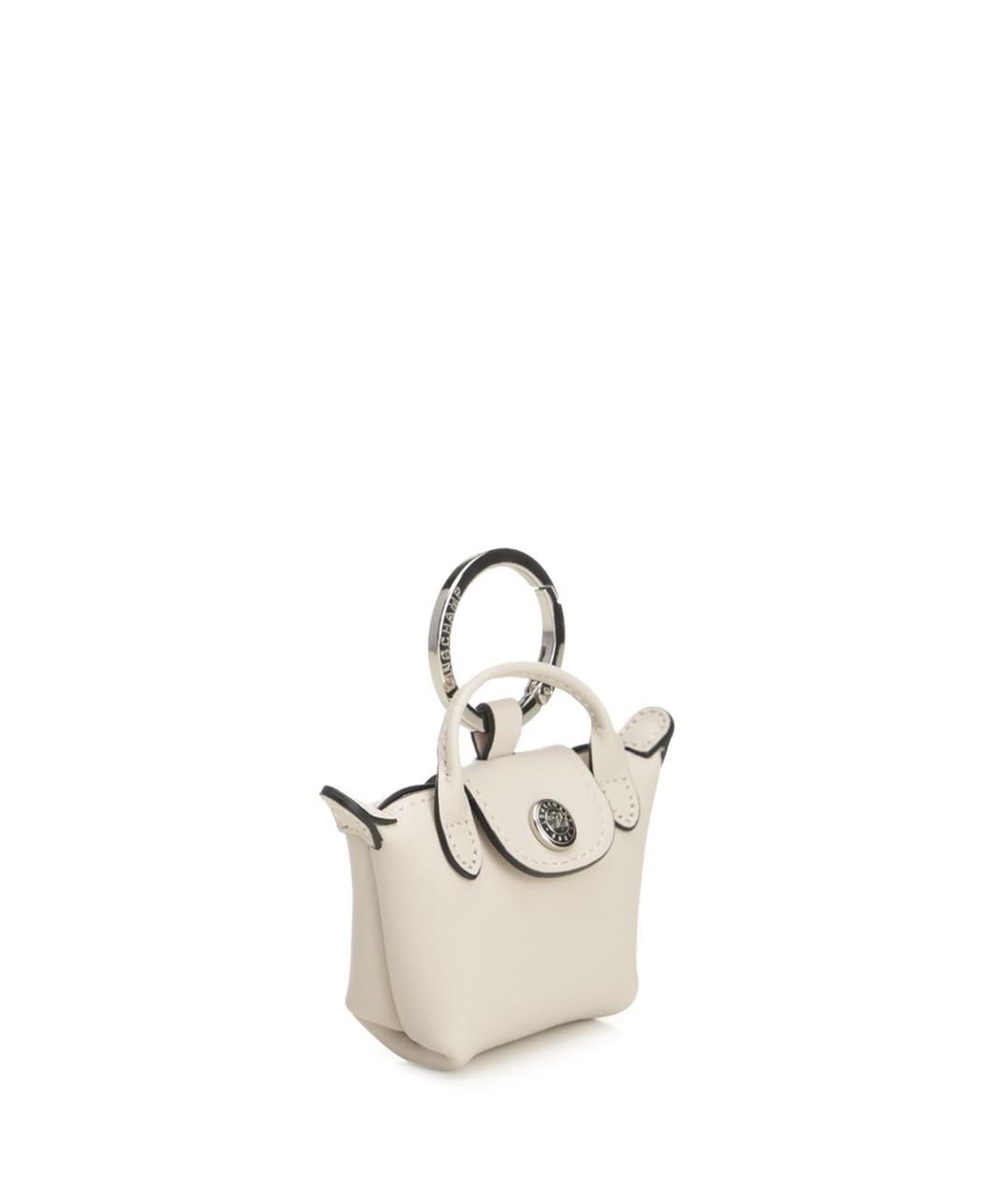 LONGCHAMP Белый брелок, фото 2