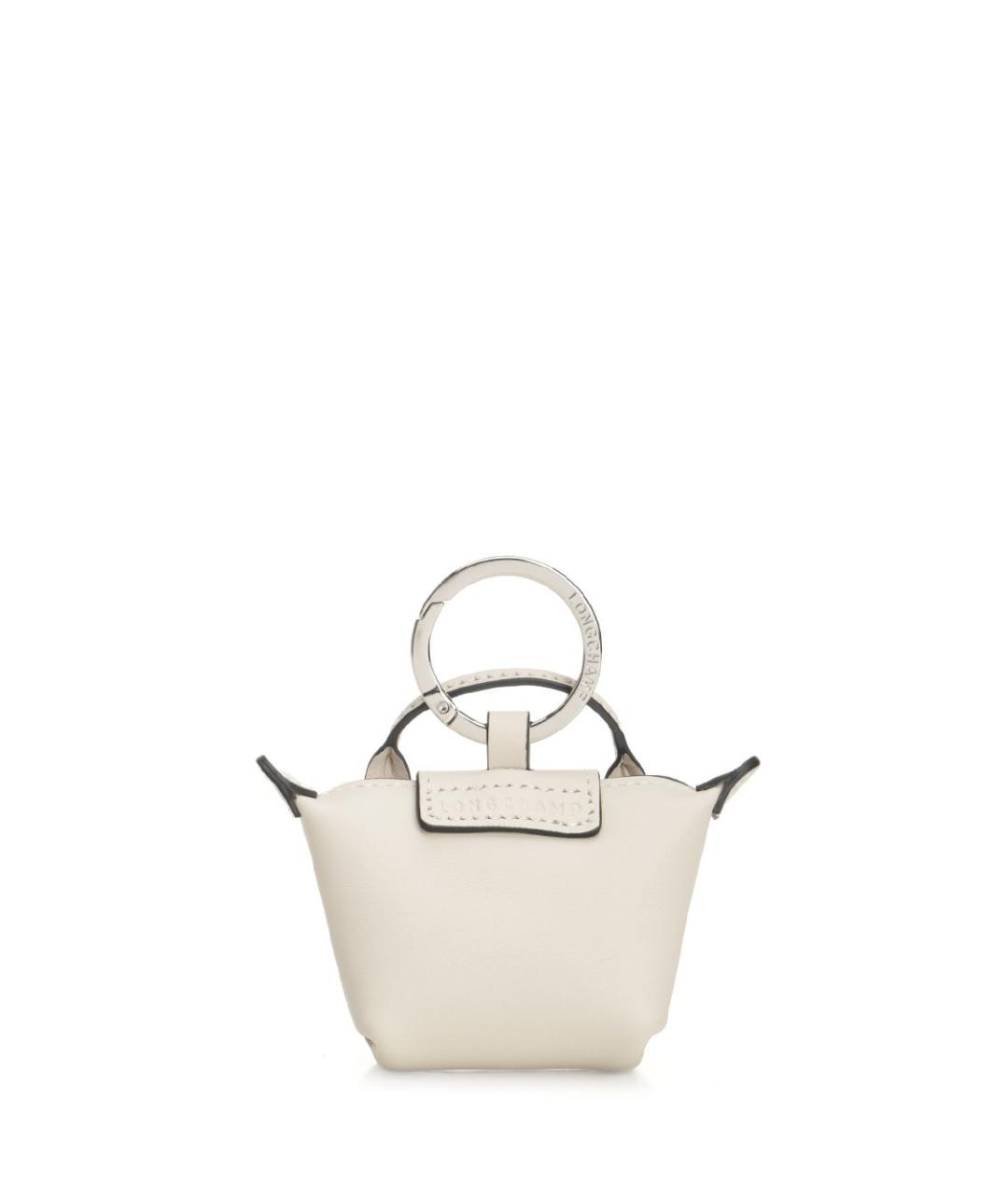 LONGCHAMP Белый брелок, фото 3