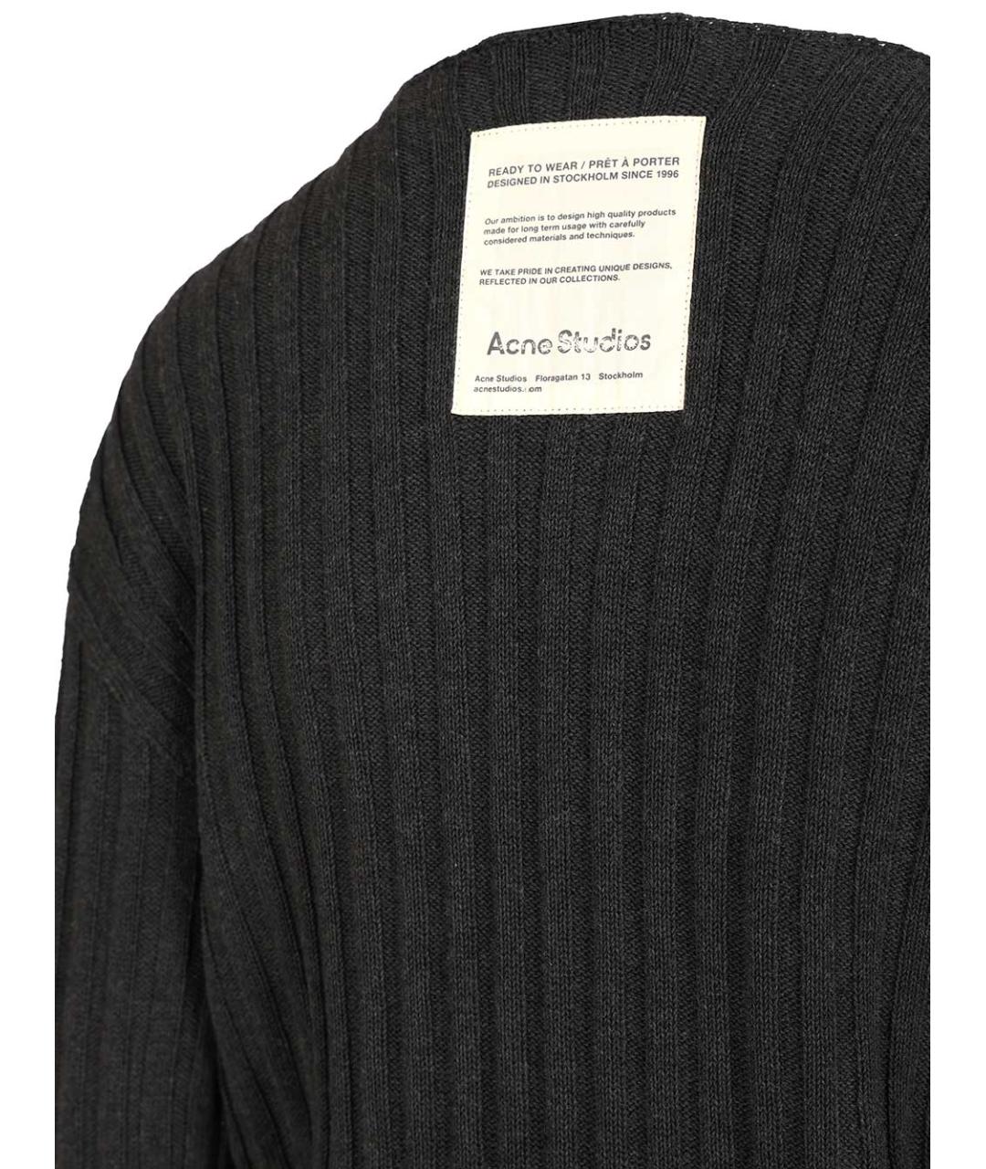 ACNE STUDIOS Серый хлопковый джемпер / свитер, фото 4