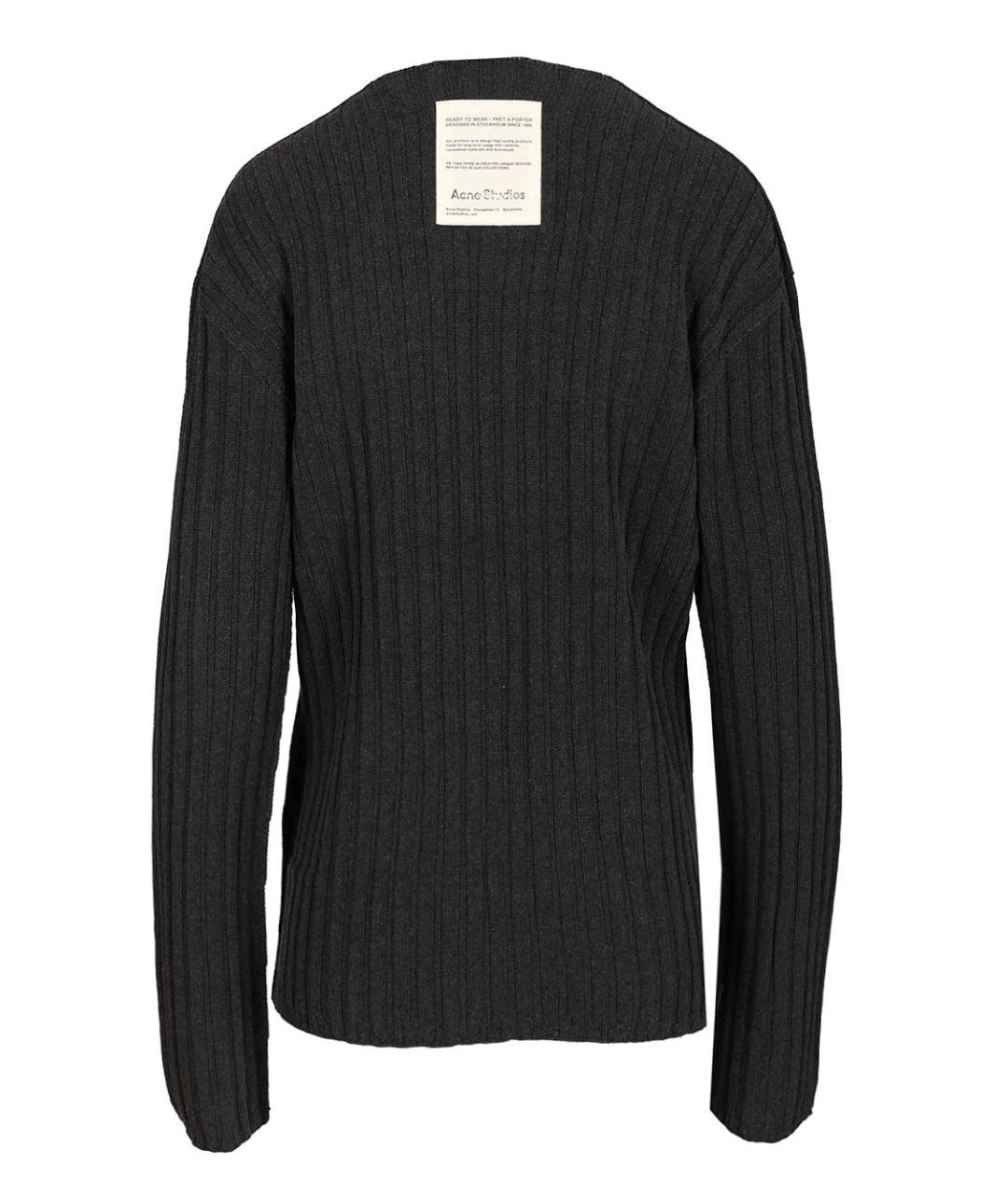 ACNE STUDIOS Серый хлопковый джемпер / свитер, фото 2
