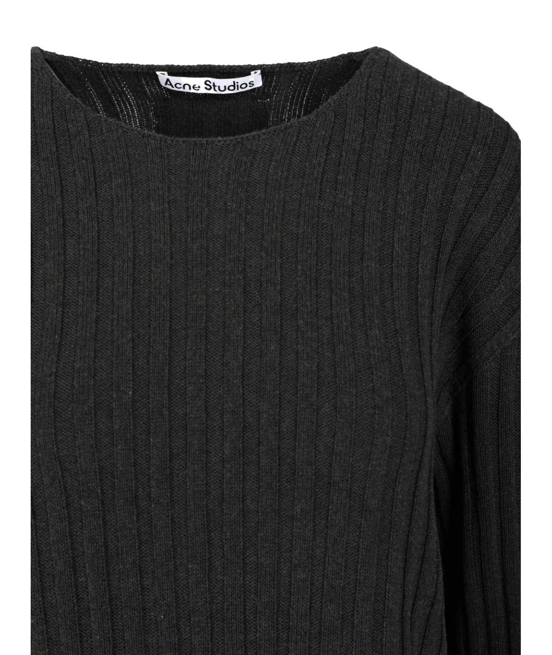 ACNE STUDIOS Серый хлопковый джемпер / свитер, фото 3