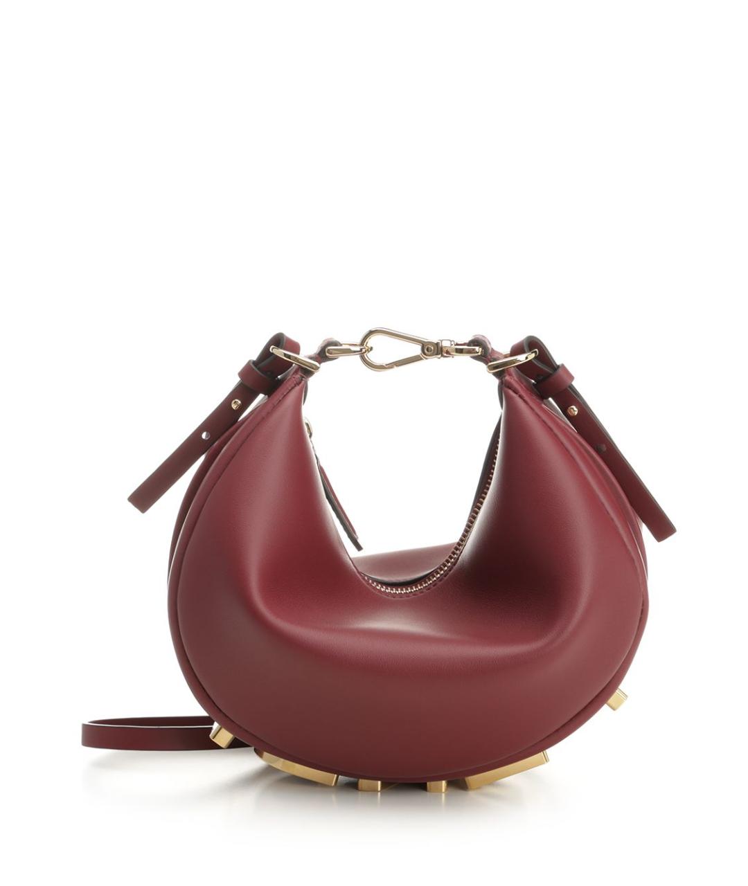 FENDI Красная кожаная сумка через плечо, фото 1