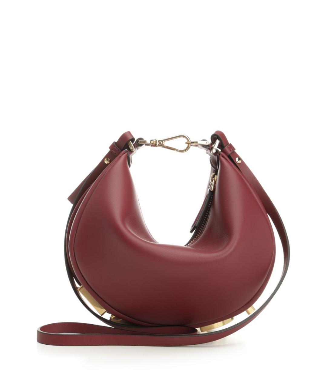 FENDI Красная кожаная сумка через плечо, фото 3