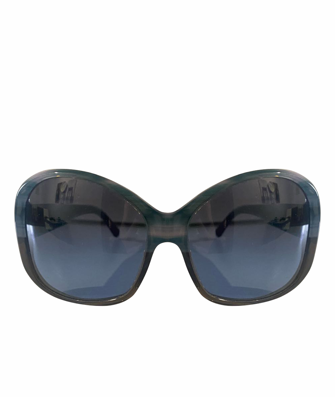 PRADA Голубые пластиковые солнцезащитные очки, фото 1