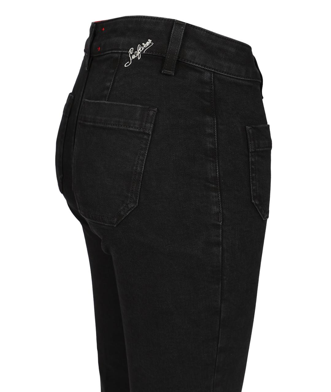 SEAFARER Черные хлопковые джинсы клеш, фото 3