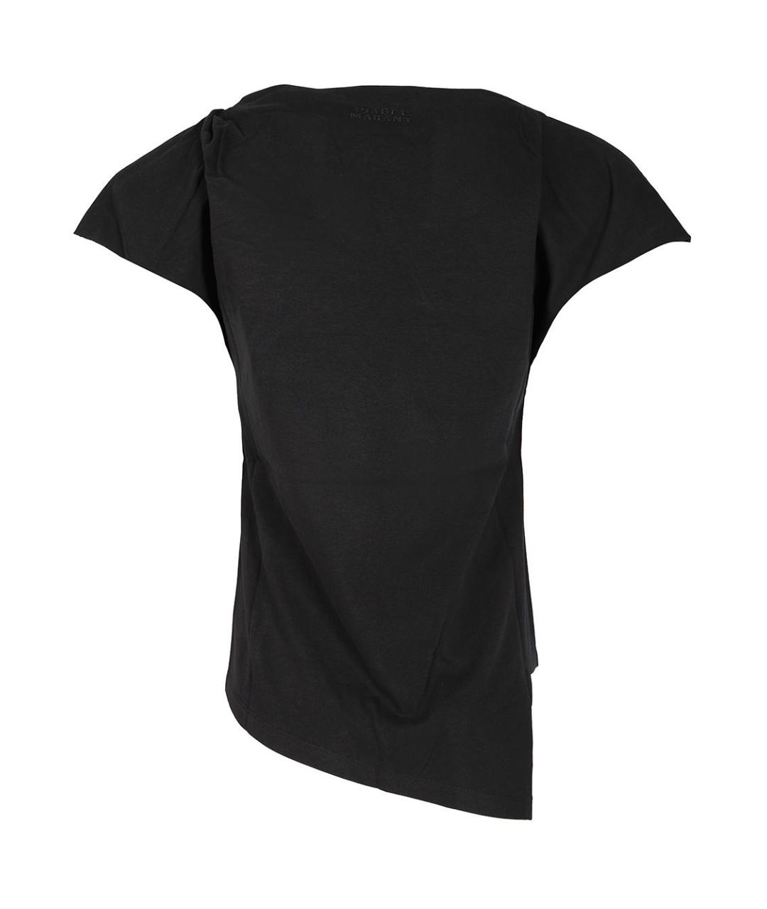 ISABEL MARANT Черная хлопковая футболка, фото 2