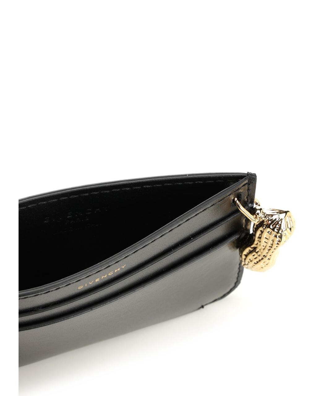 GIVENCHY Черный кожаный кардхолдер, фото 4