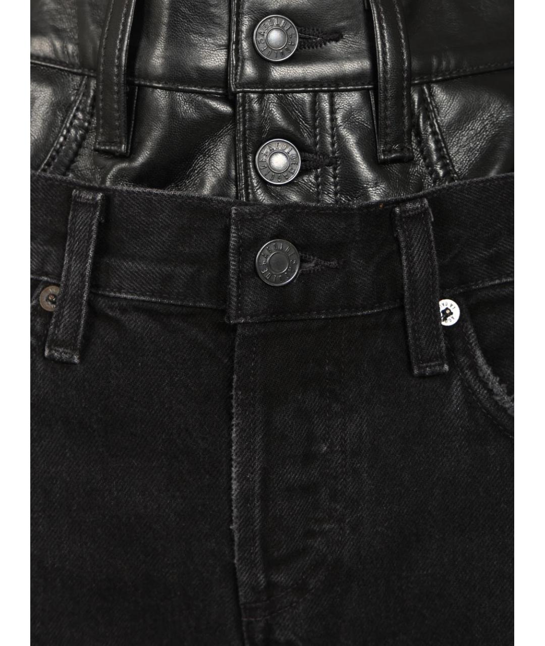 AGOLDE Черные хлопковые прямые джинсы, фото 4