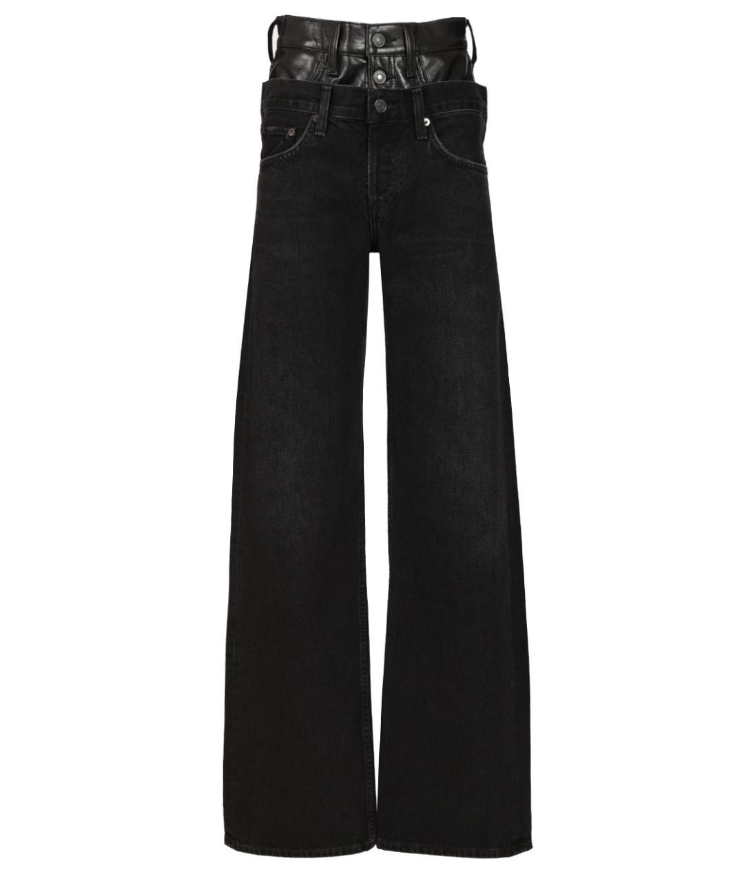 AGOLDE Черные хлопковые прямые джинсы, фото 1