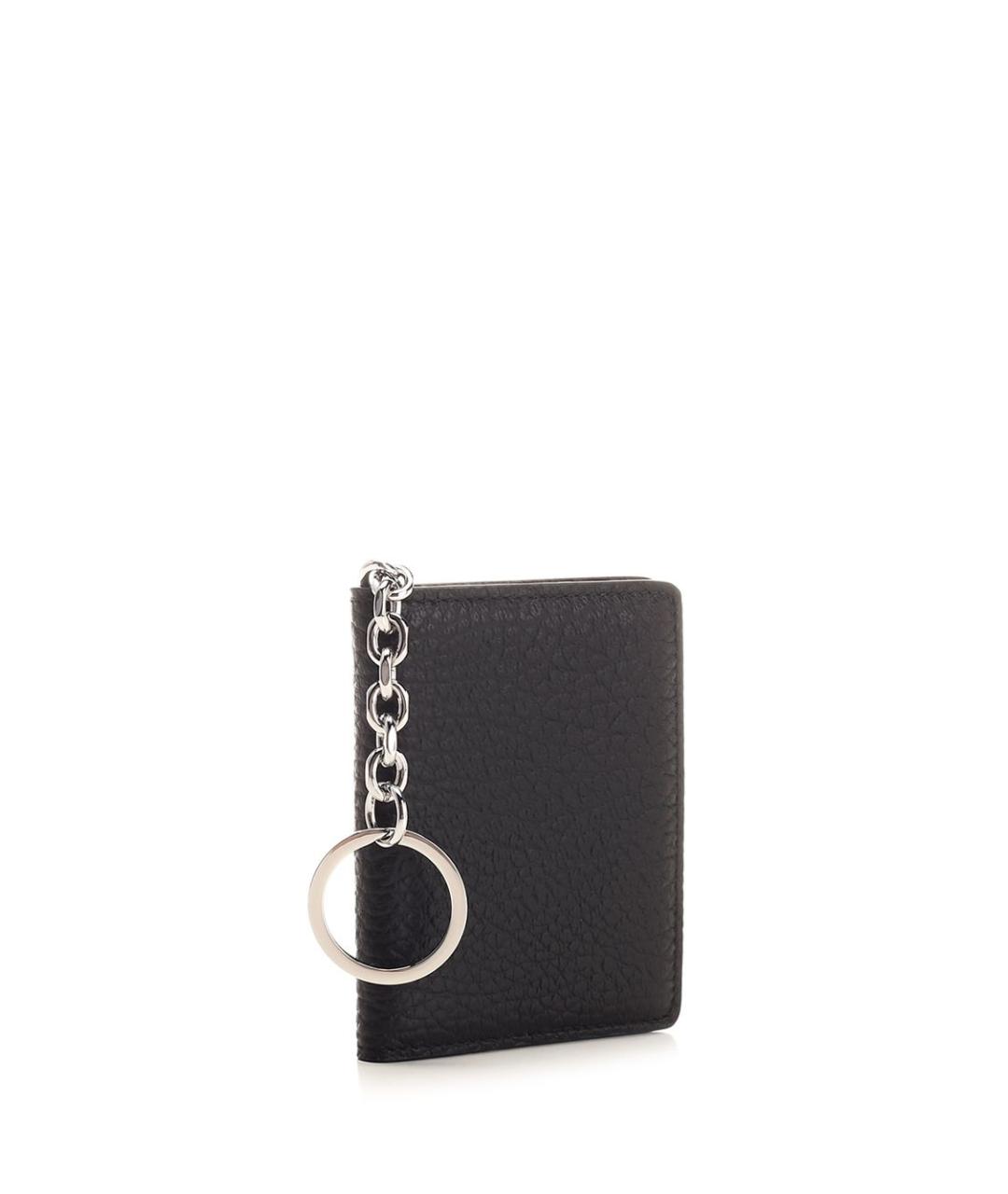 MAISON MARGIELA Черный кожаный кошелек, фото 2