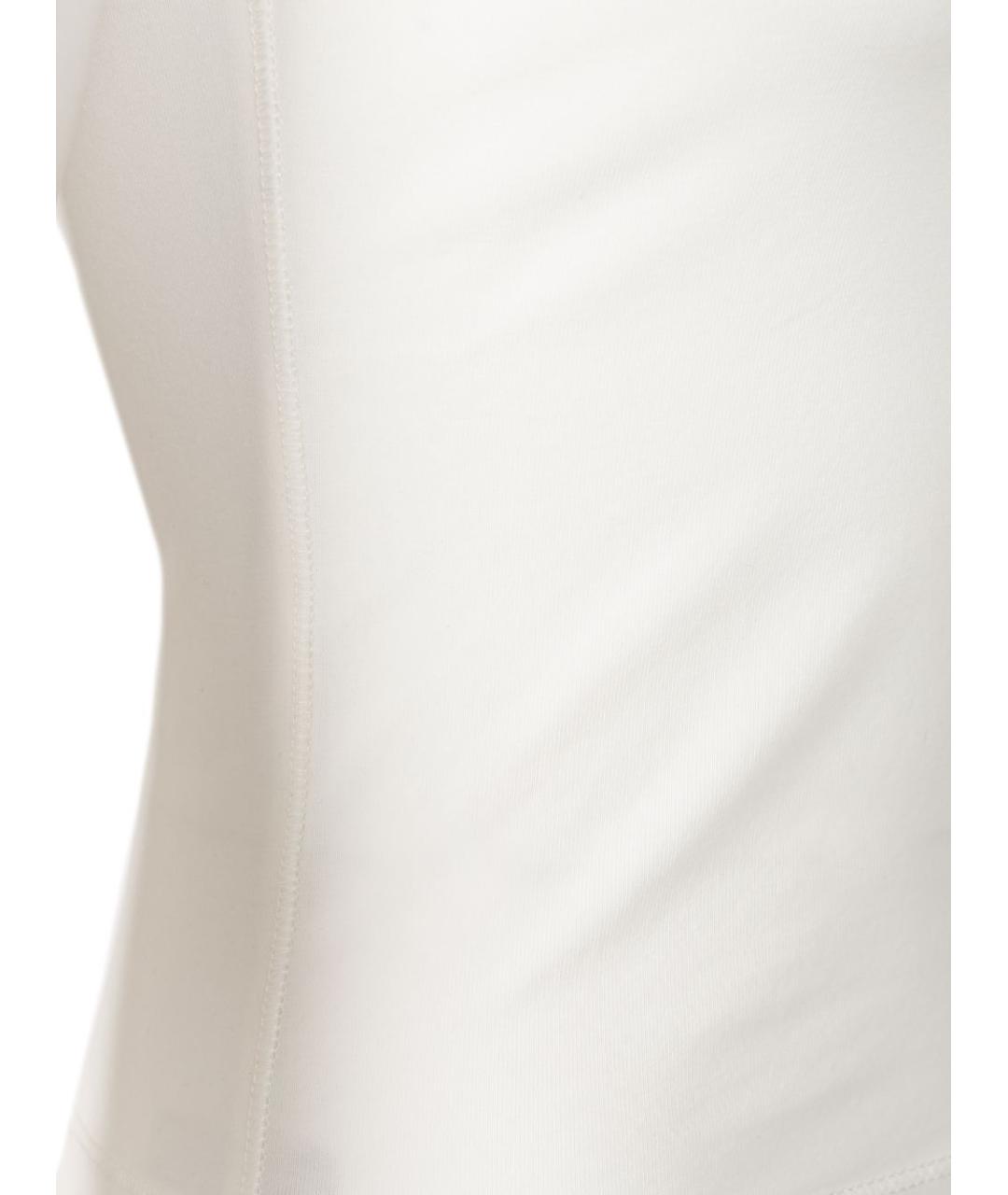 DIESEL Белая хлопко-эластановая футболка, фото 4