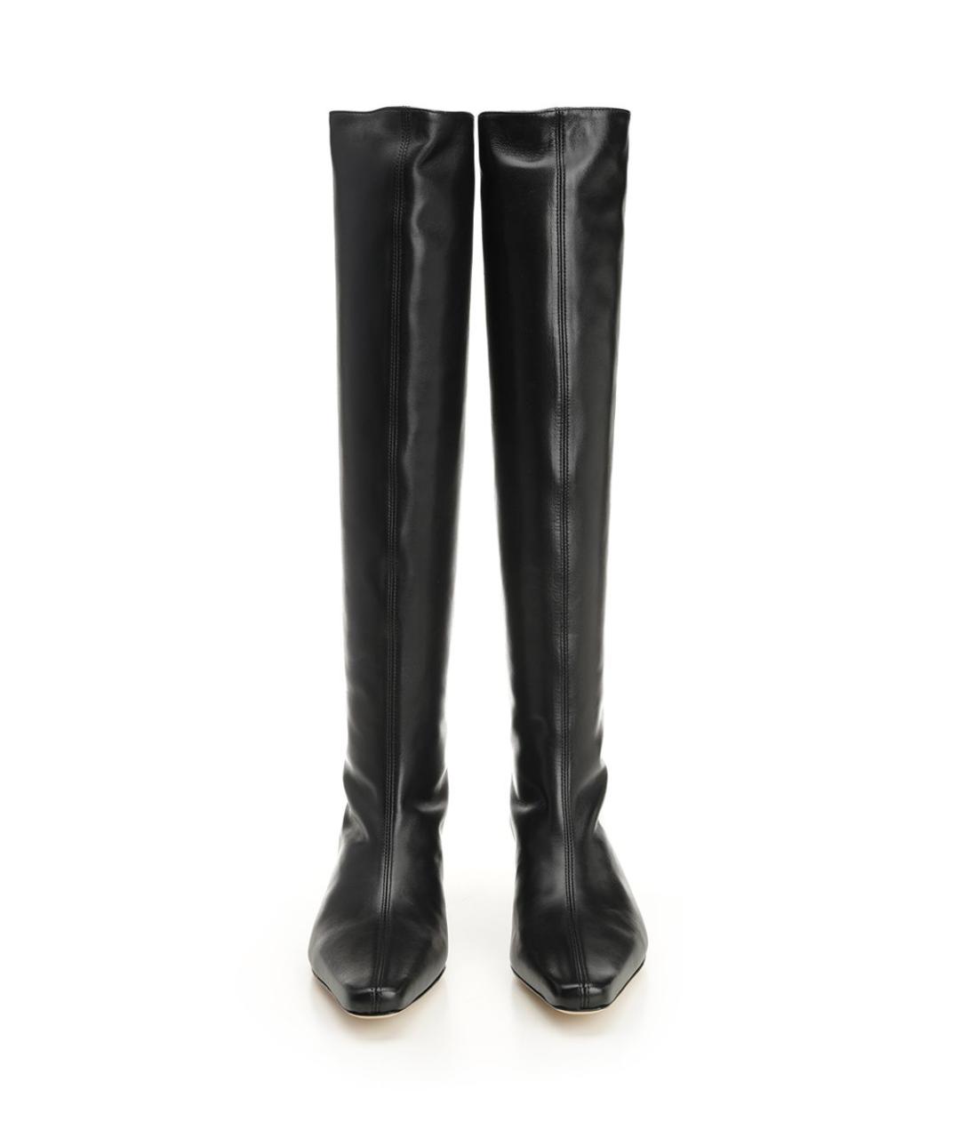 STAUD Черные кожаные сапоги, фото 4