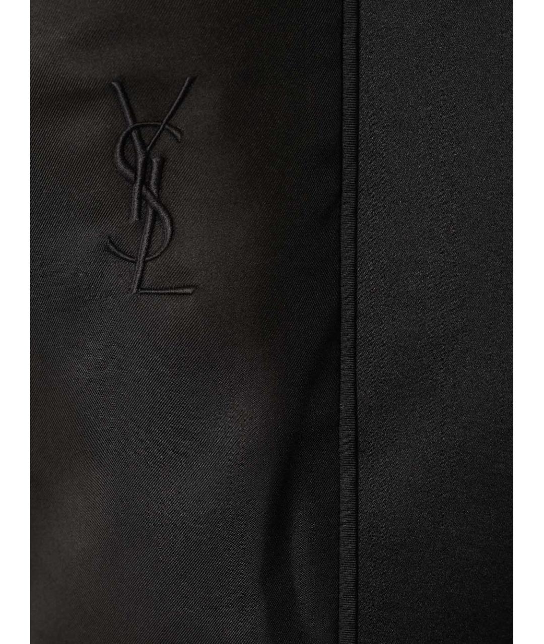 SAINT LAURENT Черный хлопковый жакет/пиджак, фото 5